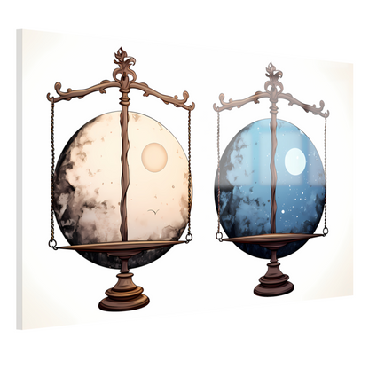 Evenwicht tussen Zonlicht en Maanlicht acrylglas