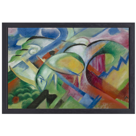 Het schaap - Franz Marc canvas met baklijst