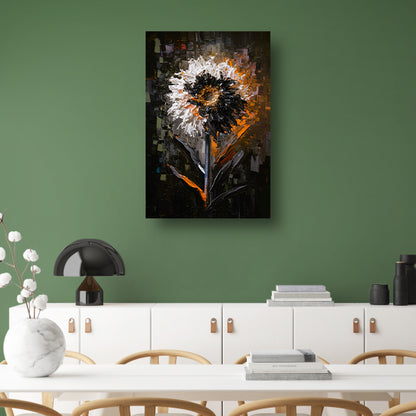 Expressieve Bloem in Abstracte Stijl acrylglas