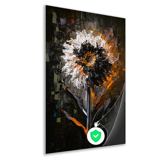 Expressieve Bloem in Abstracte Stijl poster