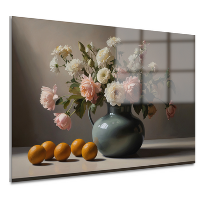 Stilleven met Bloemen en Citroenen acrylglas