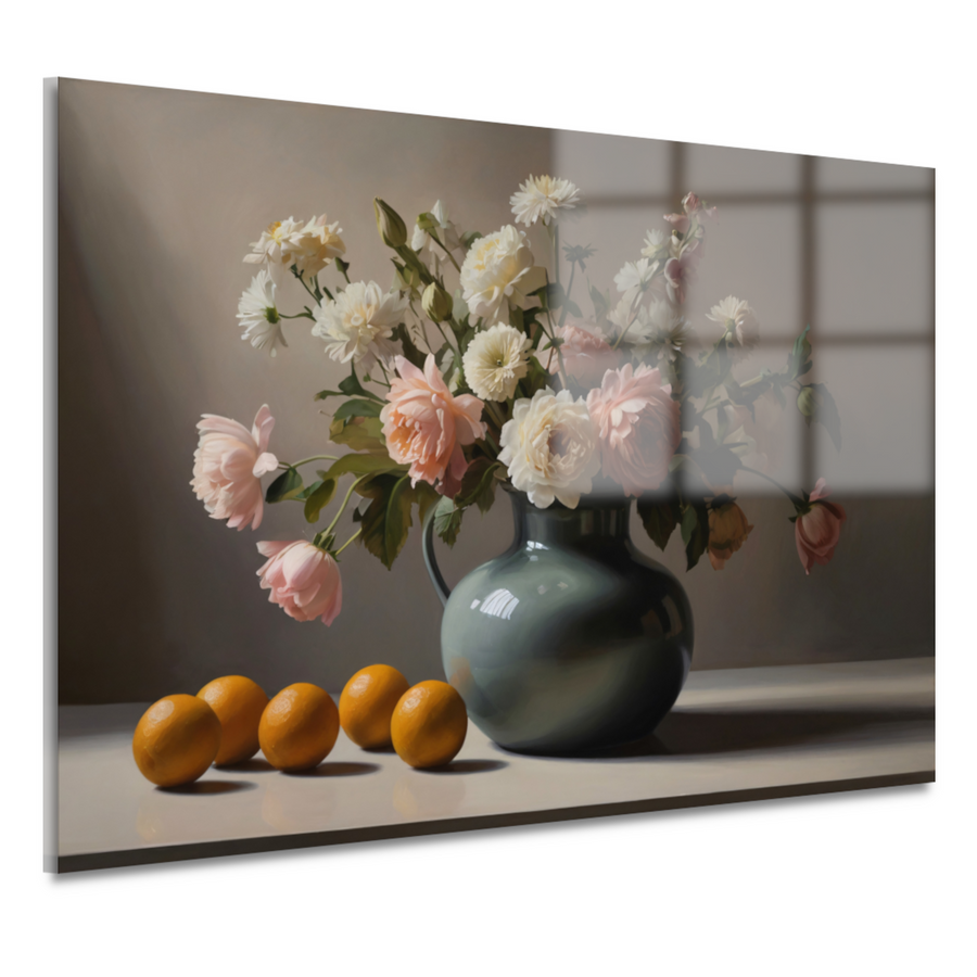 Stilleven met Bloemen en Citroenen acrylglas