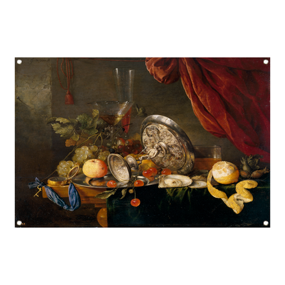 Stilleven met fruit en glazen - Jan Davidsz. de Heem tuinposter