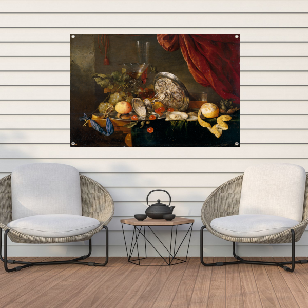 Stilleven met fruit en glazen - Jan Davidsz. de Heem tuinposter