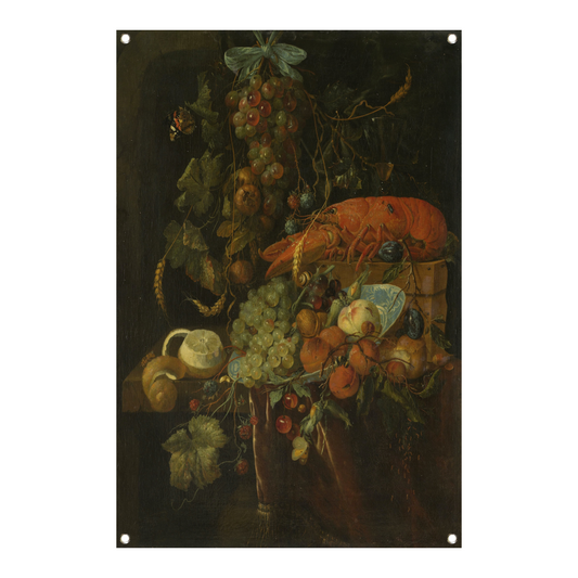 Stilleven met fruit en kreeft - Jan Davidsz. de Heem tuinposter