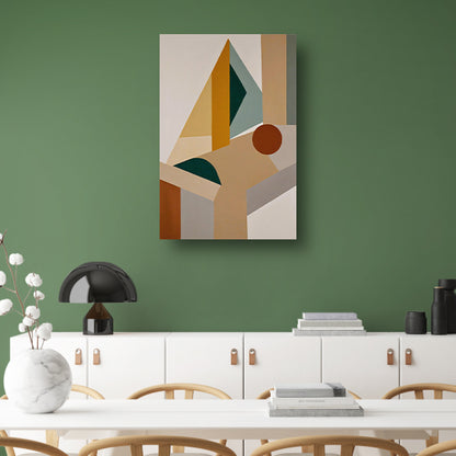 Abstracte Compositie met Geometrische Vormen canvas