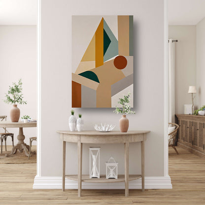 Abstracte Compositie met Geometrische Vormen canvas