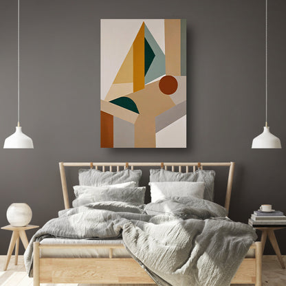 Abstracte Compositie met Geometrische Vormen canvas