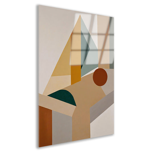 Abstracte Compositie met Geometrische Vormen acrylglas