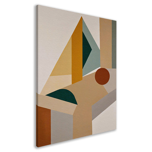 Abstracte Compositie met Geometrische Vormen canvas