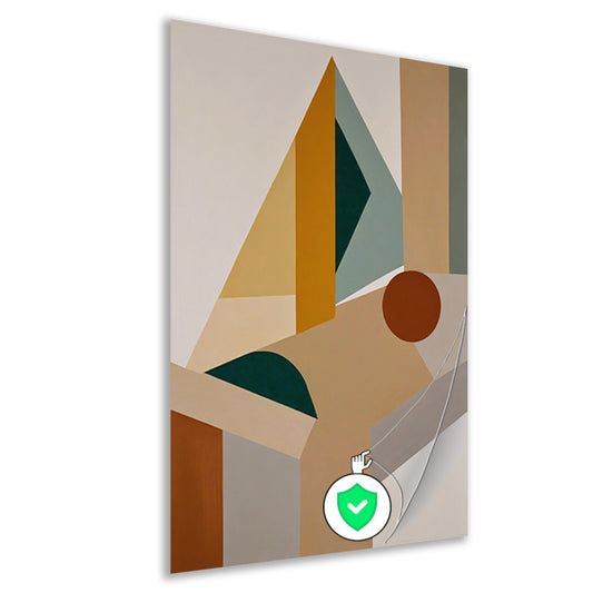 Abstracte Compositie met Geometrische Vormen poster