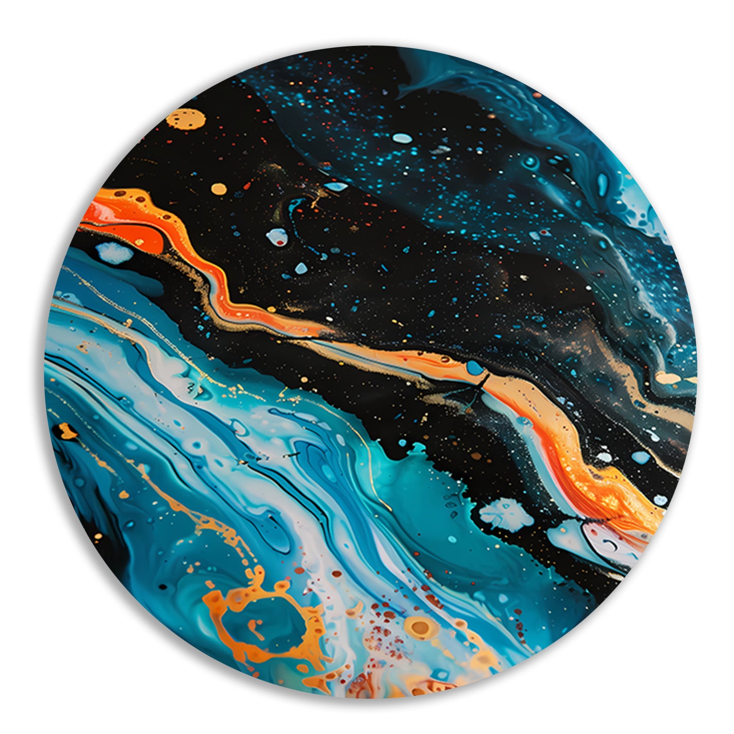 Abstract kleuren explosie forex muurcirkel