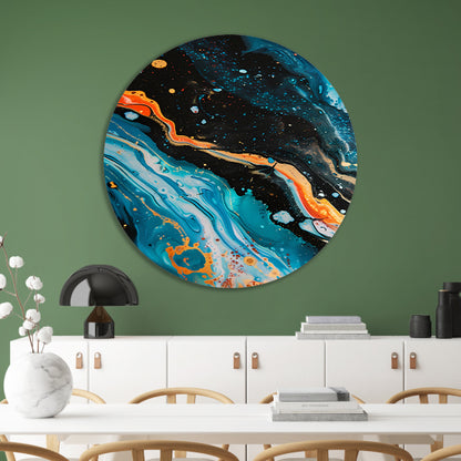 Abstract kleuren explosie forex muurcirkel