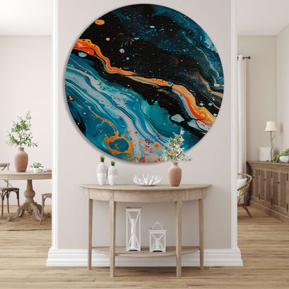 Abstract kleuren explosie forex muurcirkel