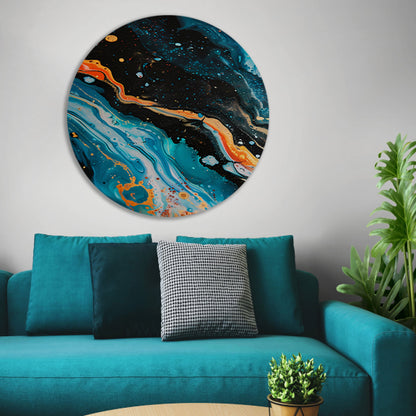 Abstract kleuren explosie forex muurcirkel