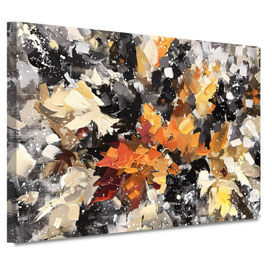 Eplosie van Kleur en Abstractie canvas