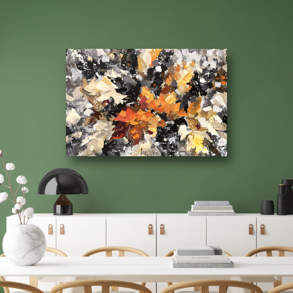 Eplosie van Kleur en Abstractie canvas