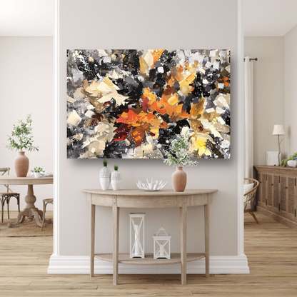 Eplosie van Kleur en Abstractie canvas