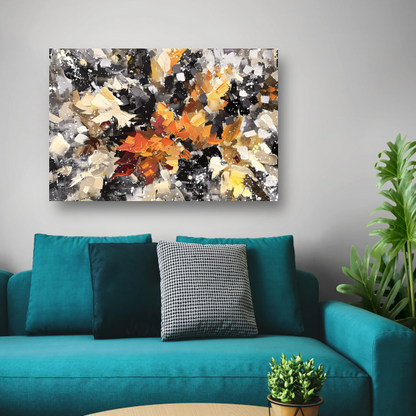 Eplosie van Kleur en Abstractie canvas