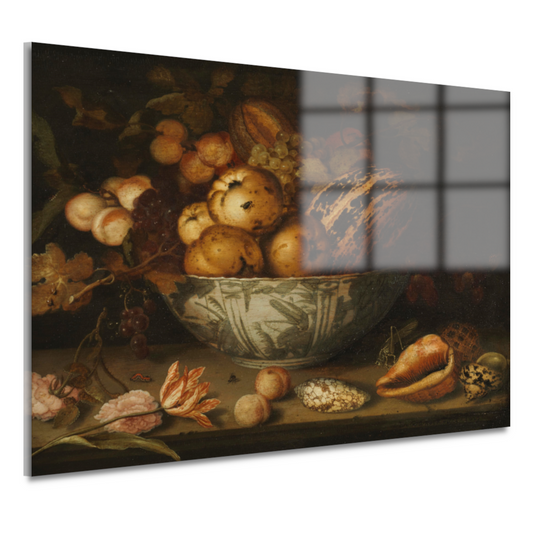 Stilleven van fruit - Balthasar van der Ast acrylglas