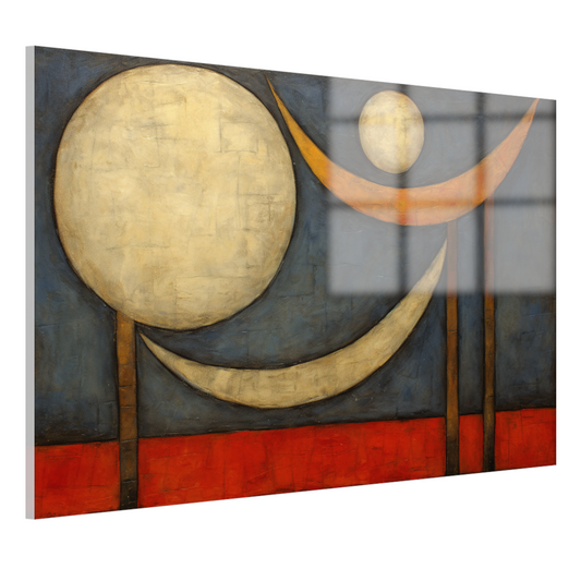 Abstracte Symfonie in Primaire Kleuren acrylglas