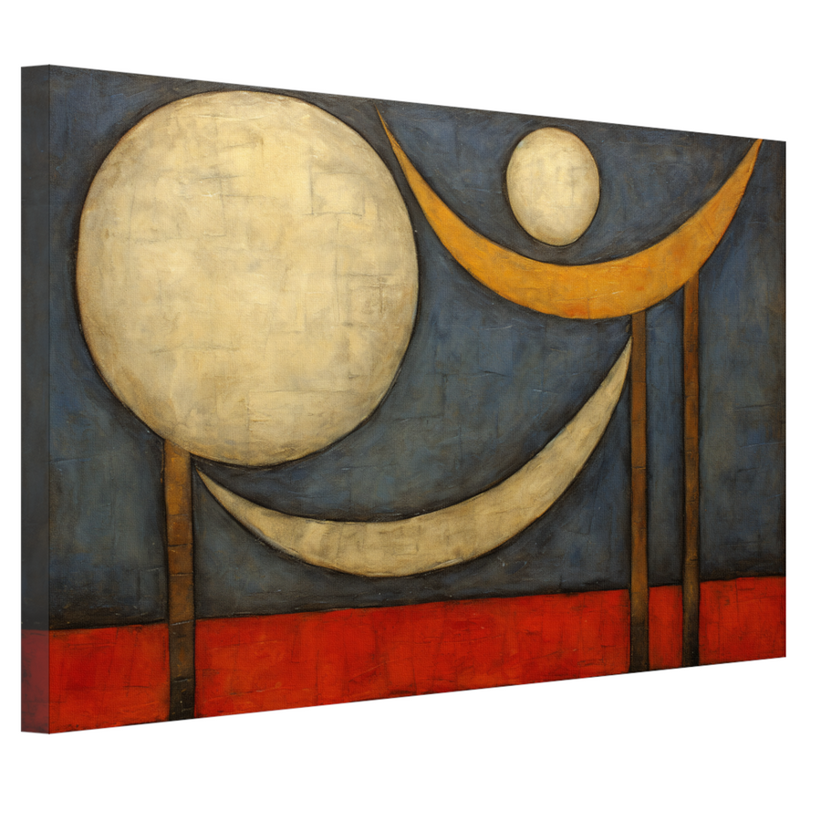 Abstracte Symfonie in Primaire Kleuren canvas