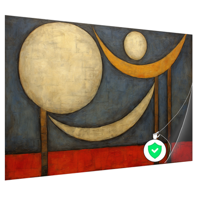 Abstracte Symfonie in Primaire Kleuren poster