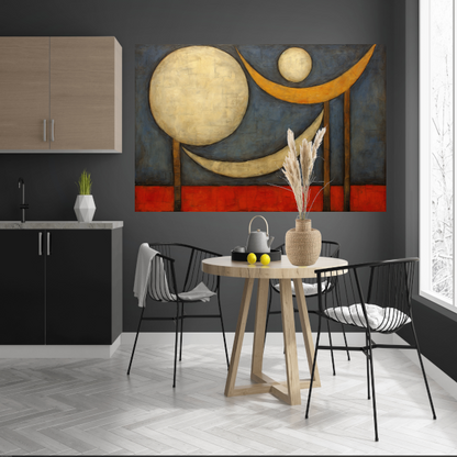 Abstracte Symfonie in Primaire Kleuren acrylglas