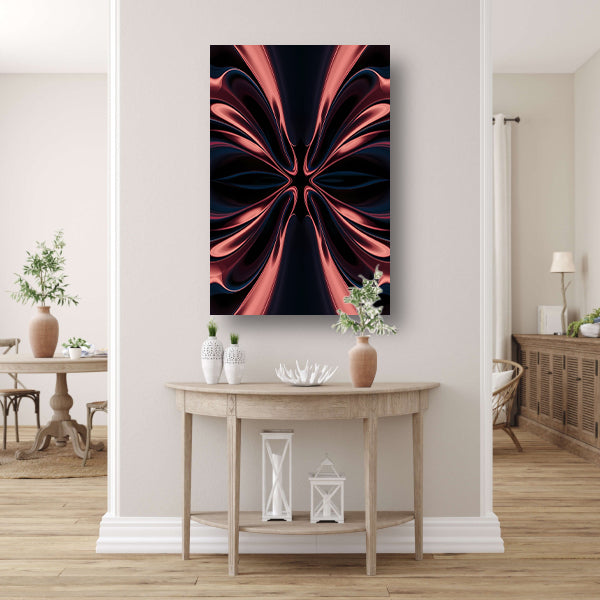 Dynamische abstracte digitale kunst met patronen acrylglas