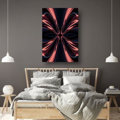 Dynamische abstracte digitale kunst met patronen acrylglas
