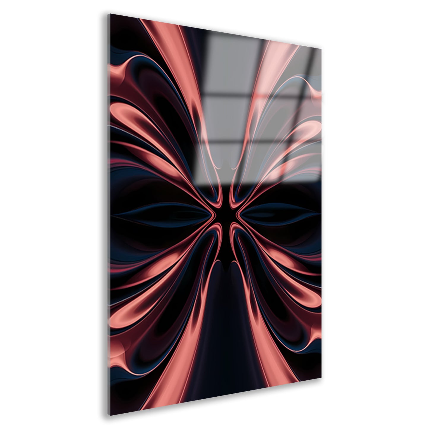 Dynamische abstracte digitale kunst met patronen acrylglas