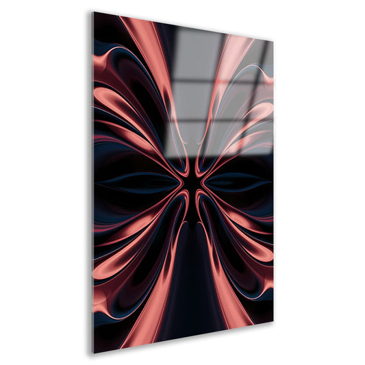 Dynamische abstracte digitale kunst met patronen acrylglas
