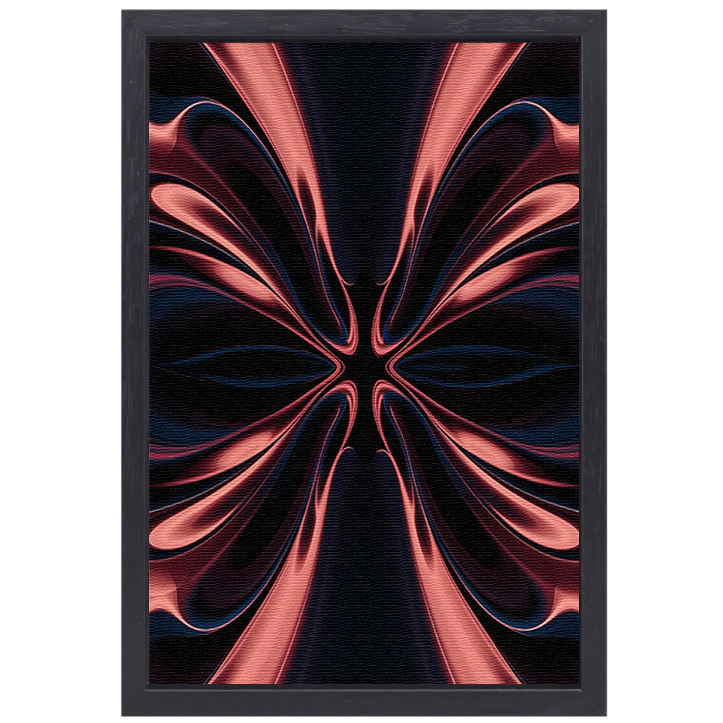 Dynamische abstracte digitale kunst met patronen canvas met baklijst