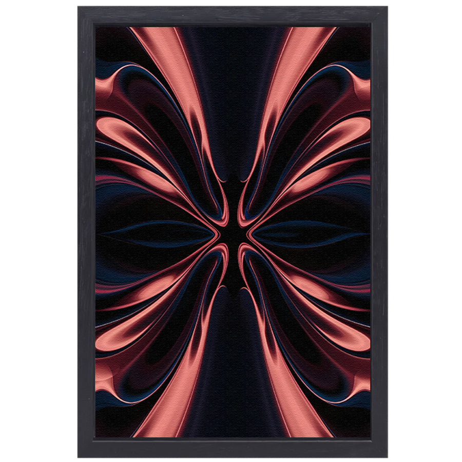 Dynamische abstracte digitale kunst met patronen canvas met baklijst