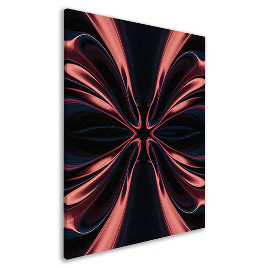 Dynamische abstracte digitale kunst met patronen canvas