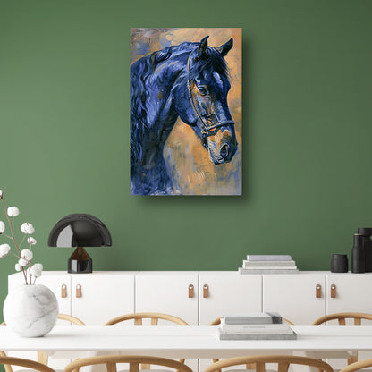 Realistisch schilderij van een prachtig paard acrylglas