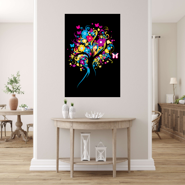 Dans van Vlinders en Bloemen Acrylglas