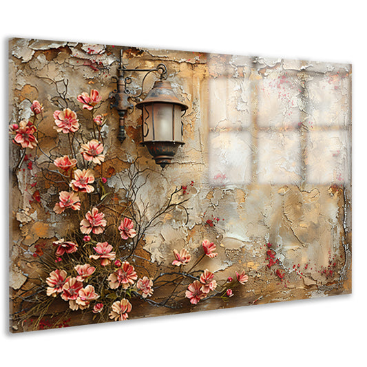 Stilleven met Bloemen en Lamp acrylglas