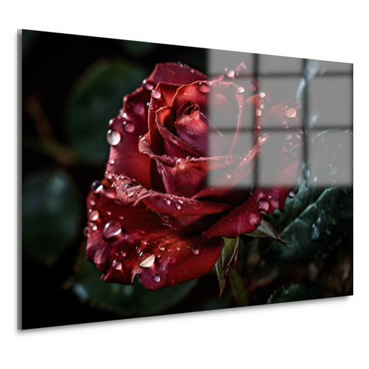 Rozen in ochtendgloren acrylglas