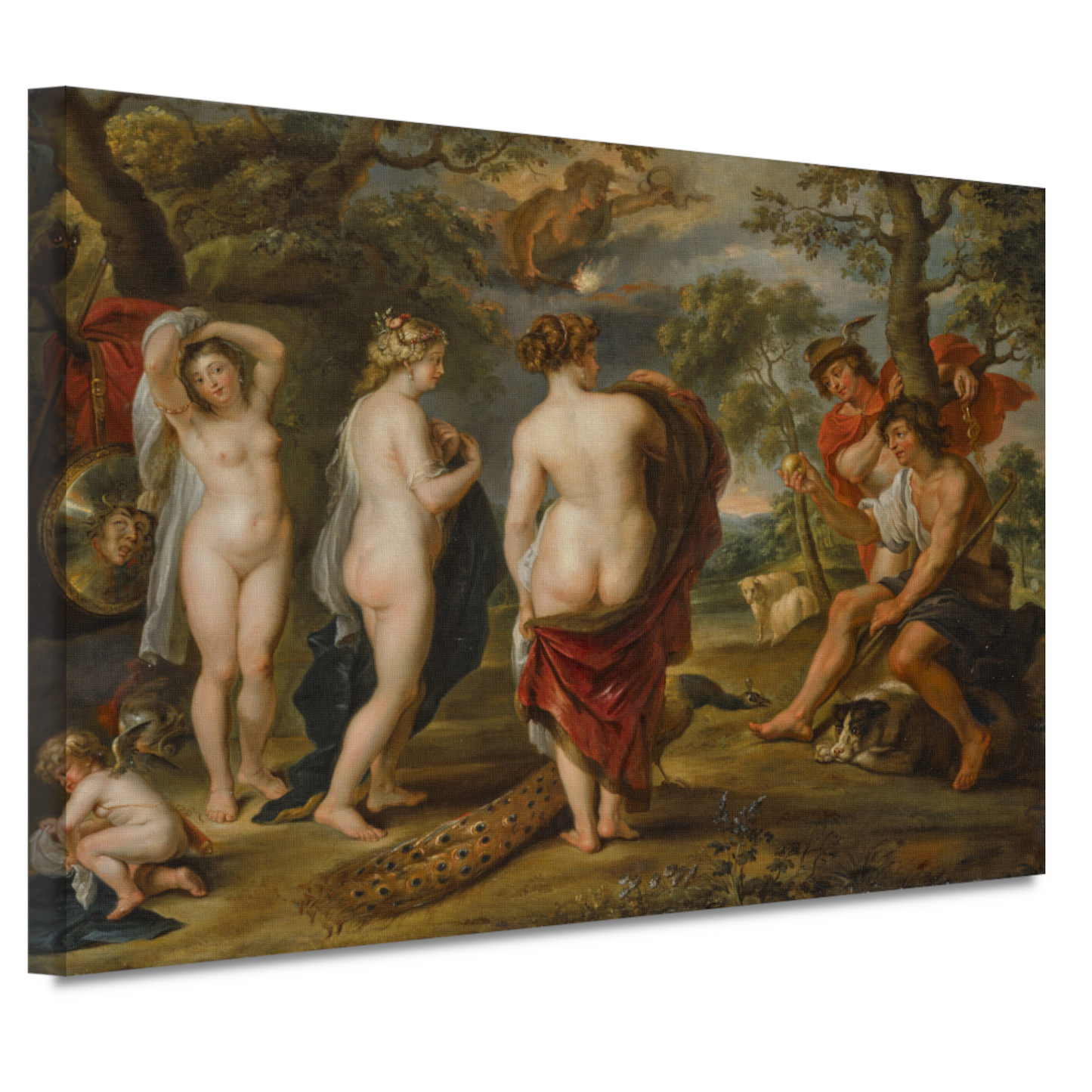 Het oordeel van Parijs - Peter Paul Rubens canvas