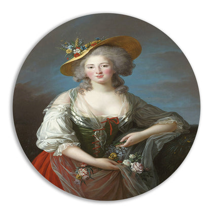 Elisabeth-Philippe-Marie-Hélène van Frankrijk - Élisabeth Louise Vigée Le Brun aluminium muurcirkel