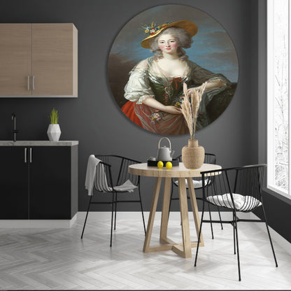 Elisabeth-Philippe-Marie-Hélène van Frankrijk - Élisabeth Louise Vigée Le Brun aluminium muurcirkel