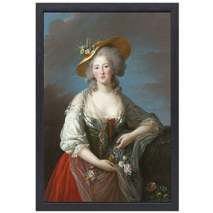 Elisabeth-Philippe-Marie-Hélène van Frankrijk - Élisabeth Louise Vigée Le Brun canvas met baklijst