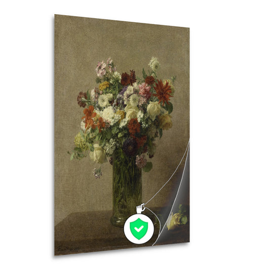 Stilleven met bloemen - Henri Fantin-Latour poster