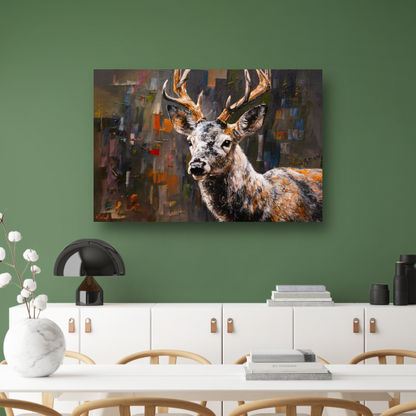 Abstract Expressionistisch Hert in Levendige Kleuren acrylglas