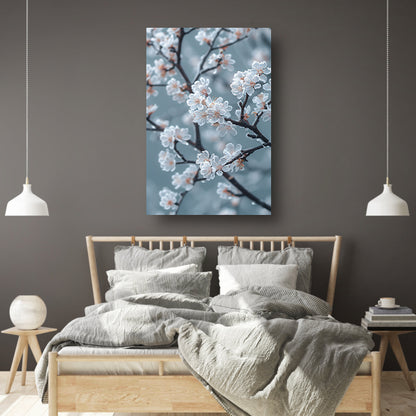 Bevroren Bloesems in de Ochtend poster