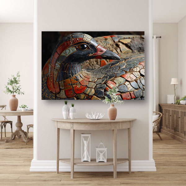 Minimalistisch Abstract Vogel canvas