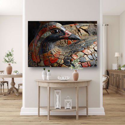 Minimalistisch Abstract Vogel canvas