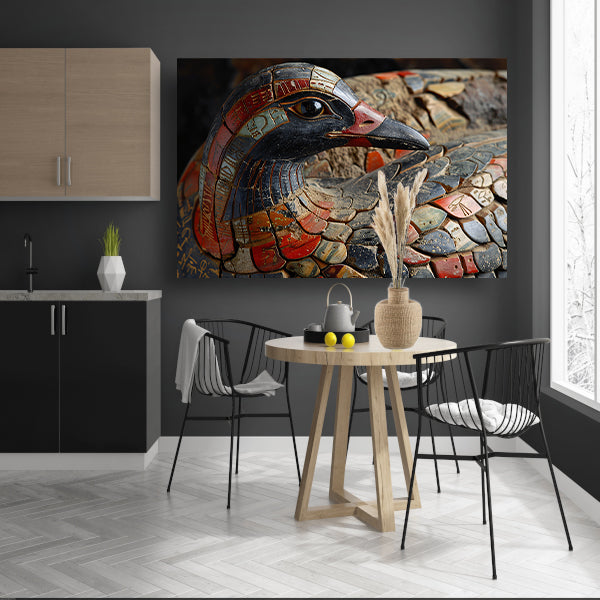 Minimalistisch Abstract Vogel canvas