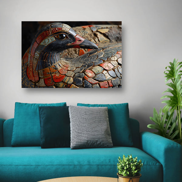 Minimalistisch Abstract Vogel canvas